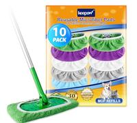 KEEPOW Paquete de 10 toallitas húmedas Swiffer para el suelo, combinaciones multicolores