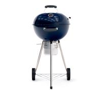 Kekai Barbacoa de Carbón Portátil con Ruedas Kekai Yellowstone 58x47x100 cm Redonda con Tapa y Encendedor Esmaltado en Azul Blue 58x47x100cm.