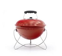 Kekai Barbacoa de Carbón Portátil de Sobremesa Tahoe 37x37x44 cm Tapa con Sistema de Transporte y Bloqueo Esmaltado Rojo
