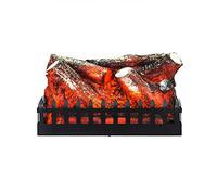 KEKAI Kekai Utah - Chimenea eléctrica para Interiores, Uso Decorativo, 47,5 x 22 x 27,7 cm, con Llamas LED portátiles de Madera Efecto Fuego en Acero y Resina