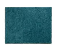 kela Alfombra de baño antideslizante 55 x 65 x 1,5 cm MAJA, alfombra de baño azul petróleo, lavable, poliéster reciclado, alfombra de baño mullida
