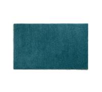 kela Alfombra de baño antideslizante 60 x 100 x 1,5 cm MAJA, alfombra de baño color petróleo, lavable, poliéster reciclado, alfombra de baño mullida