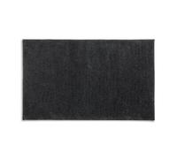 kela Alfombra de baño antideslizante 60 x 100 x 1,5 cm MAJA, alfombra de baño gris oscuro, lavable, poliéster reciclado, alfombra de baño mullida