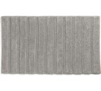 KELA Alfombra de baño Megan, 80x50 cm, algodón, gris plateado, modelo KL-23586