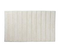 KELA Alfombra de baño Megan, 80x50 cm, algodón, gris y blanco, modelo KL-23583
