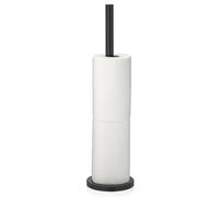 kela Almacenamiento de papel higiénico CARTA, 57 cm, portarrollos de papel higiénico de pie para 5 rollos de repuesto, portarrollos de papel higiénico de acero inoxidable sin taladrar, negro mate