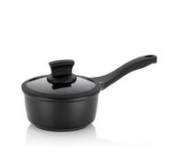 Kela Cacerola STELLA NOVA 16cm – Aluminio fundido 1 l, tapa de cristal, inducción, control de aceite