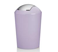 Kela Cubo de basura MARTA, 5 L, plástico, tapa basculante, violeta pastel mate