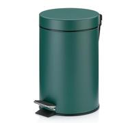Kela Papelera Monaco 3 l metálica con pedal y cubo interior verde alpino mate (24295)