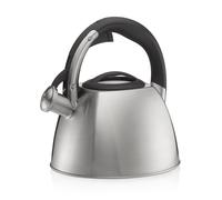 Kela Hervidor de agua VITUS 2,4 l acero inoxidable para inducción, silbato, apertura botón, mate