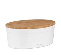 Kela Panera de cerámica Salena 12064 con orificios de ventilación 36,5x23,5x14 cm Blanco