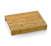 Kela Tabla de cortar Kenina 12553, bambú 46 x 36 x 7 cm con 3 recipientes de acero inoxidable