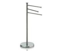 kela Toallero de pie de 85,5 cm, giratorio, toallero con 3 barras, SWING, acero inoxidable mate