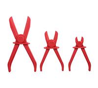 Kelawoly Pinzas para Abrazadera de Manguera, Juego de 3 Piezas de Nylon | Herramientas de cierre de líneas flexibles para mecánicos, cobertura de tamaño de 0 a 65 mm, mordazas redondeadas para