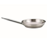 Kelomat, 1814-318 - Sartén de acero inoxidable profesional sin tapa, diámetro 24 cm, inducción