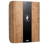 KEMMLIT Cambiador Pamplona de roble/Timkid Kawaform midi, plegable, como cambiador de pared, madera moldeada, roble, incluye cambiador (roble antracita)