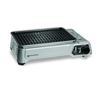 Kemper - Barbacoa de gas portátil de 1,9 kW con placa antiadherente Compacta para mesas de balcones, terrazas, camping