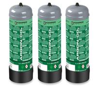 KEMPER - Bombona de gas, Argón + CO2 110 Bar 2,2 Litros Desechable Soldadura MIG