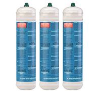 KEMPER - Botella de oxígeno 110 bar Pack x 3 Conexión M10 Soldadura bi-gas Desechable 110 litros