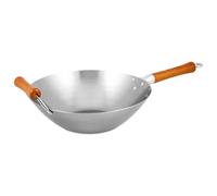 Ken Hom Wok Acero Carbono Tradicional, 32cm, Excellence, Pentola a Induzione/Compatibile con Utensili in Metallo, No Apto Para Lavavajillas