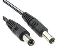 kenable Cable de Alimentación DC Macho a Macho 2.5mm x 5.5mm Conector Cilíndrico para Dispositivos de Baja Tensión LED CCTV Solar 5m Negro
