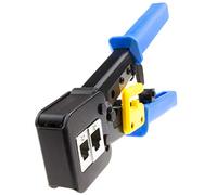 kenable Crimpadora Profesional RJ45 con Trinquete para Conectores Pass-Through Cat5e Cat6 RJ45 RJ11/RJ12 Estilo EZ