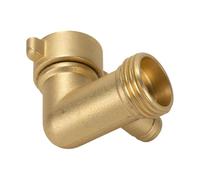 Kenazkas Codo de manguera de 90 grados | Accesorio de tubería de grifo GHT de 3/4 pulgadas - Codo de manguera de agua de jardín | para apartamentos, exteriores, jardín, , autocaravana, patio