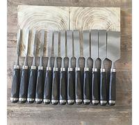 kengbi Chisels Cincel de carpintería de Chisel de Acero de Alto Carbono con Mango de Madera 6mm 8mm 10 mm 12mm 14mm 16mm 18mm 20mm 22 mm 24mm 28mm 30mm (Blade Size : 1pc 24mm)
