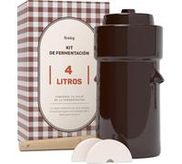 Kenley Bote de Fermentación de 4 Litros con Pesas, Tapa y Macerador