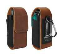 KENOBE Funda de Cuero Auténtico Multiherramienta EDC compatible con Leatherman Wave Plus Wingman Surge Rebar, bolsa multiusos para Herramientas, Bolsa de Cintura Táctica para Camping, Senderismo