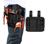 KENOBEE Funda de Herramientas con Clip para cinturón, Bolsa de Herramientas de Electricista Multifuncional para reparación Alrededor de tu Pierna, Mini Organizador de Herramientas para automoción