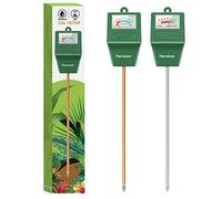 Kensizer - Medidor de Suelo, de Humedad y pH, Kit para jardinería y Agricultura, sonda Digital para Plantas, higrómetro para Interior y Exterior, no Requiere Pilas