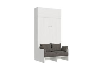 Kentaro Sofà Cama abatible vertical de 120 cm con mueble alto oscilobatiente - ALESSIA 20
