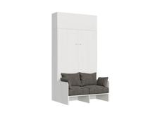Kentaro Sofà Cama abatible vertical de 140 cm con mueble alto oscilobatiente - ALESSIA 20
