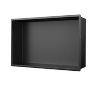 KEOKBON Nicho de ducha de acero inoxidable de 40 x 25 x 10 cm, estante de ducha sin azulejos empotrado para habitación húmeda, doble nicho de acero inoxidable para artículos esenciales de ducha