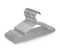 KEPLIN 20 Perchas de Metal con Revestimiento de Goma Tarea Pesada - Percha organizadora de Ropa Que Ahorra Espacio para Las Perchas del Armario (Gris)