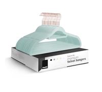 KEPLIN Paquete de 30 Perchas de Terciopelo, Perchas Antideslizantes con Barra de Corbata y Gancho de 360°, duraderas y Resistentes, organizadores de Armario Que ahorran Espacio para Trajes, Chaquetas