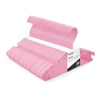 KEPLIN Paquete de 36 Perchas para niños, de plástico, Antideslizantes, Perchas tubulares Que ahorran Espacio, más Almacenamiento para Ropa de niños y Vestidos (Rosa)