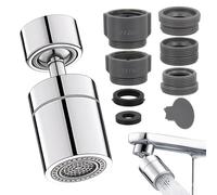 KEPYATI 360 Aireador para grifo FM22/M24 con Adaptador, 2 Modos, Extension Difusor Atomizador Fregadero,Boquilla Cabezal Filtro Extensor Grifo Lavaboople Ducha