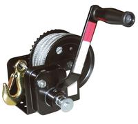 Kerbl Works cabrestante de cable Hand Winch, tracción por cable, acero, cable de acero resistente al desgarro, con freno automático