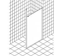 Kermi Walk-in XS WD3 13020, XSWD313020VPK, Color: Plata Alto Brillo Vidrio Real Claro Limpio