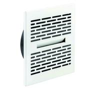 Kermi x-well Difusor de largo alcance SA200 cuadrado de metal, blanco, NW 125 - Y2403125010K