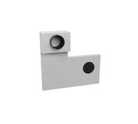 Kermi x-well Elemento de fachada frontal DN 160, para ventilador reversible, t=60 mm - Y3502000034K
