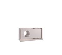 Kermi x-well Rejilla de intemperie doble, NW160, horizontal, para empotrar en pared, RAL9016 - Y2401160007K