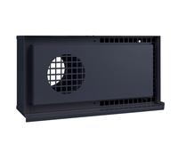 Kermi x-well Rejilla de protección contra la intemperie doble DN125, horizontal, para instalación en pared, RAL7016 - Y2401125009K