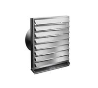 Kermi x-well Rejilla de protección contra la intemperie NW 125, Acero inoxidable, Modelo 2025 - Y2401125013K