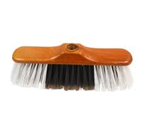 KEROPPA Cepillo para Parquet y Tarimas, Escoba para Barrer, Cepillo de Limpieza del Hogar, Cerdas Ultra Finas, Suave, para Recoger Polvo y Pelusa, Blanco y Marrón