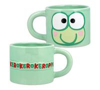Paladone Taza Keroppi – Producto oficial Sanrio, taza grande cerámica 400 ml, verde