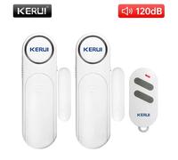 KERUI-sistema de alarma de seguridad para puertas y ventanas, inalámbrico, con Control remoto, 120dB, antirrobo, inteligente, para armario de niños, hogar 1 sensor 2 Remote