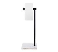 KES Portarollos Papel Higienico de Pie Portarrollos Negro Portarrollos para Papel Higiénico con Base de Mármol Acero Inoxidable, BPH285S1-BK
